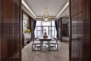 咸阳酒店装修分享中式餐厅设计说明，好看+实用都拥有！