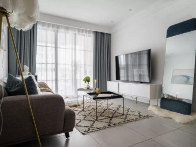 昆山市中南世纪城86平米三居现代风格