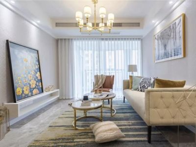 江南明珠苑三居114平北欧风格装修案例