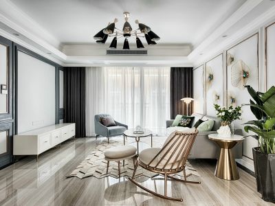 风格城事120平三居现代简约装饰案例