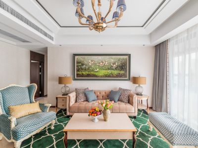 日月星城110平三居田园风格装饰案例