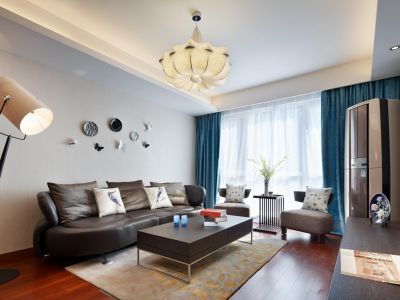 印象湾95平复式中式风格装饰案例