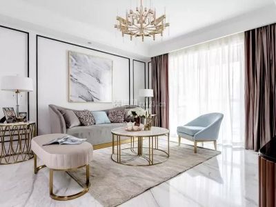 凯德都会新峰三居125平北欧风格装修案例