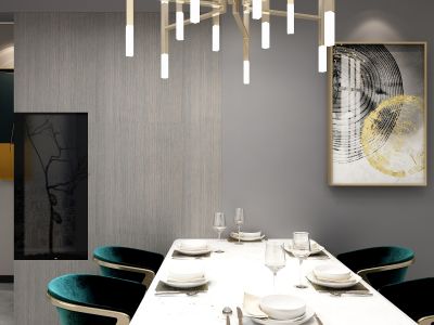 半山公馆三居180平简约风格