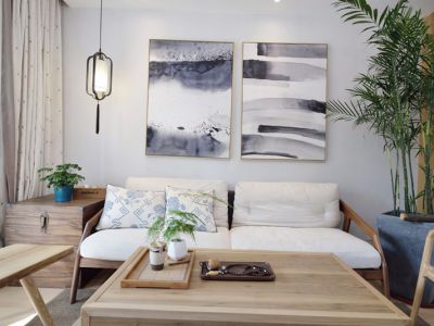 煌歌广场75平米三居简约风格装修案例