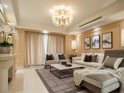 海德公园150平米现代风三居室装修案例