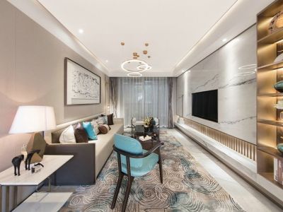 越秀星汇城三居120平现代简约风格装修案例