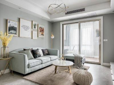 碧桂园城市花园112㎡北欧风格三居室装修案例