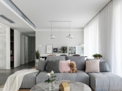 隆兴宜居114平米北欧三居室装修案例