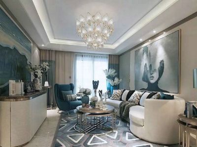 福津大街现代风格68平米一居室装修案例