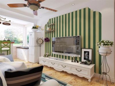 卢浮宫三期田园风格81平米两居室装修案例