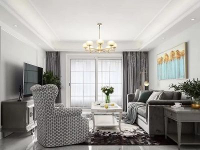 140㎡轻奢美式三居，简约轻奢质感