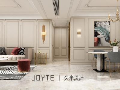 发能国际城140平简欧风格三居室装修案例