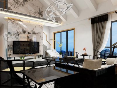 香樟园新中式301平米别墅装修案例