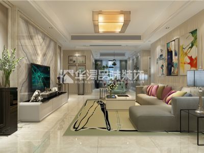 水韵花园现代风格115平米四居室装修案例