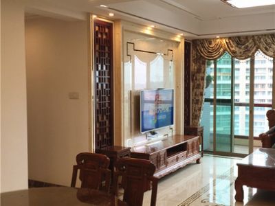 九里峰山120平米中式三居室装修案例