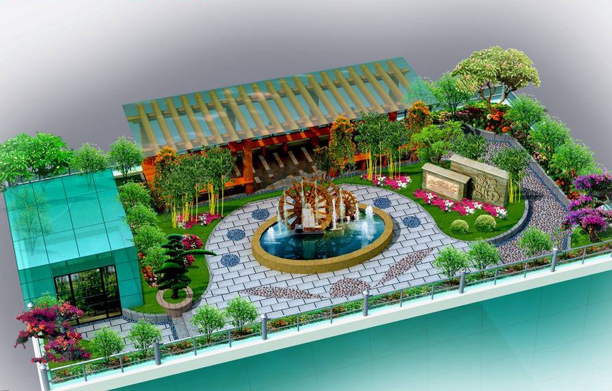 屋顶花园装修原则