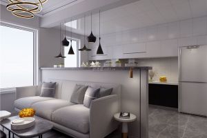 【哈尔滨城市人家装饰】哈尔滨壹品新境现代风格106平米装修效果图案例