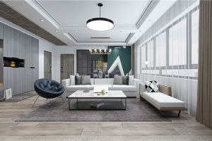 【哈尔滨城市人家装饰】哈尔滨宝宇环球港现代风格150平米装修效果图案例