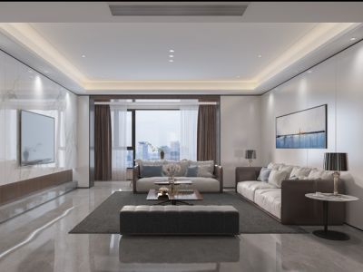 融侨外滩现代风格280平米装修案例