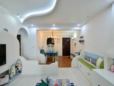 一新国际110平米地中海风格三居室装修案例