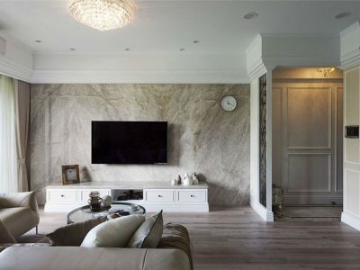 千禧御东画卷120平米美式风格三居室装修案例