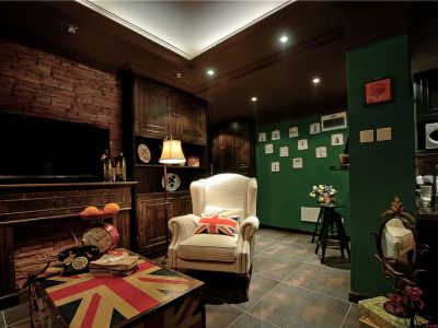 俊发蓝湖俊园70平米混搭风格装修案例