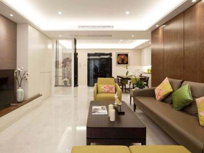 华府豪庭120平米三室两厅现代简约风格装修案例