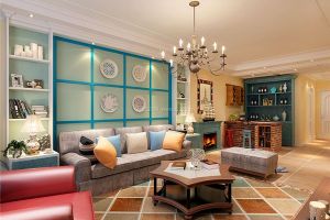 【鸣雀装饰】哈尔滨宝宇天邑澜山美式风格80平米装修效果图案例