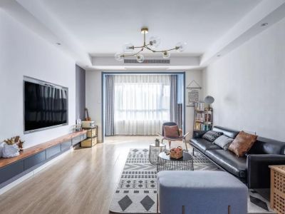 【大同满堂红装饰】华北星130平米三室两厅北欧极简风格装修案例