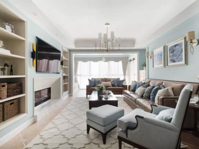 【大同满堂红装饰】华府豪庭160平米四室两厅美式风格