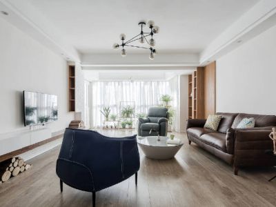 观澜国际78平米现代简约风二居室装修案例