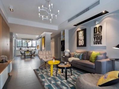 国际嘉园90平米三居欧式风格装修案例