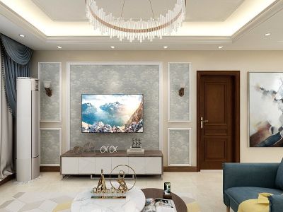 于底小区103平米现代风格二居室装修案例