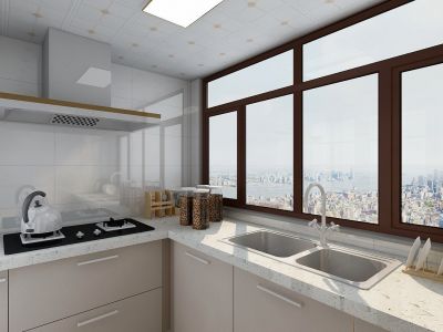 农科院宿舍87平米现代二居室装修案例