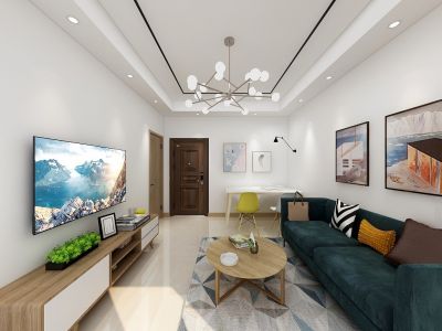 农科院宿舍87平米现代二居室装修案例