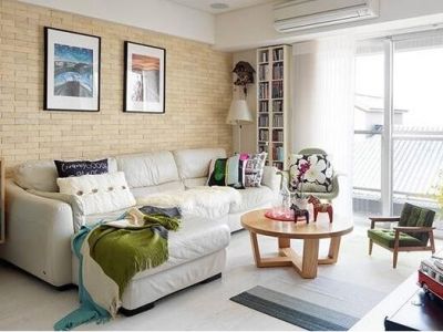 福林海棠苑91平二居室现代简约风格装修案例