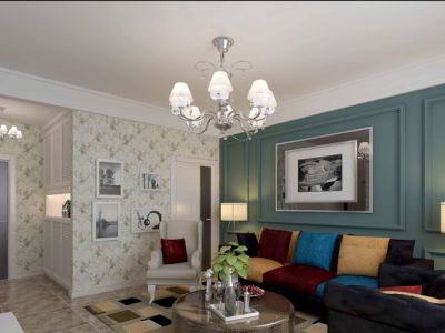 国力江湾城136平米简约风格四居室装修案例