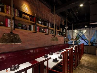 中式风格300平米餐厅装修案例