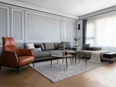 东方金典124平三居室现代简约风格装修案例