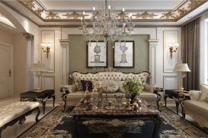【城市人家装饰】哈尔滨鲁商凤凰城欧式风格130平米装修效果图案例