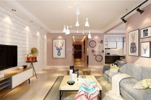 【城市人家装饰】哈尔滨江北万达城美式风格150平米装修效果图案例