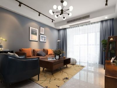 城南学府三居室80平米装修案例