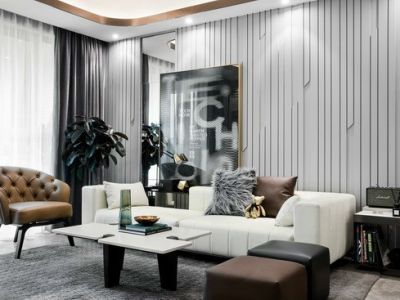 滨江一号北欧风格三居室装修案例