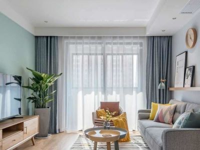 兴龙花城现代风格三居室98平米装修案例