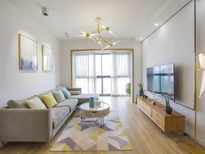 新城尚座花园北欧风格110平米三居室装修案例