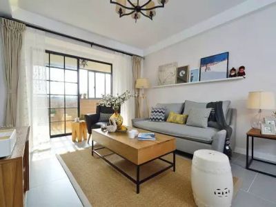 尧顺家园现代100平米二居室装修案例