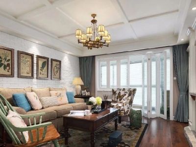 南苑健园美式140平米三居室装修案例