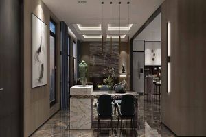 【盘锦楚航装饰】盘锦总部生态城创客小镇212平现代风格装修效果图