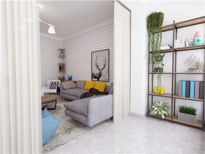 格林木棉花三居83平简约风格